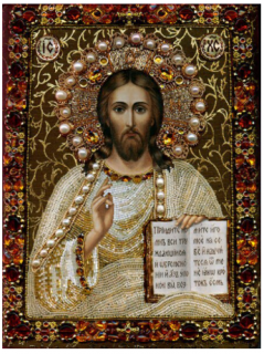 Kristus - diamantové malování (25x20cm)