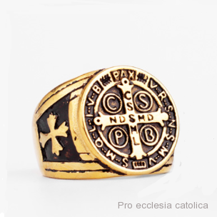 Prsten s Benediktínskou medailí (zlatý)