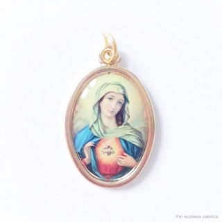 Srdce Panny Marie (barevná medailka)