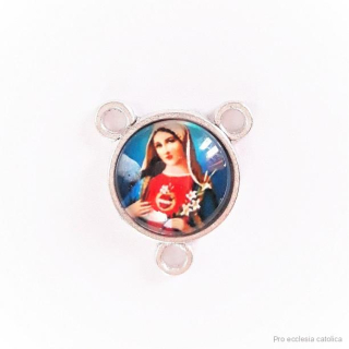 Středová medailka růžence - Srdce Panny Marie