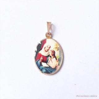Svatá Anna s Marií (barevná medailka)