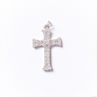 Křížek (bižuterie) 3 cm kamínkový