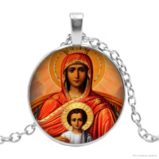 Panna Maria (medailonek na řetízku)