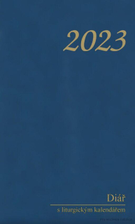 Diář 2023 s liturgickým kalendáriem - malý (modrý)