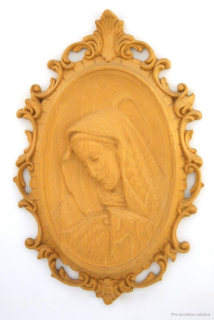 Panna Maria - reliéf (dřevořezba)