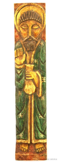 Sv. Matouš - reliéf (dřevořezba)