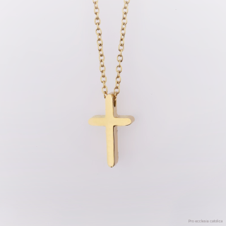 Křížek (nerezová ocel) 1,4 cm s řetízkem 