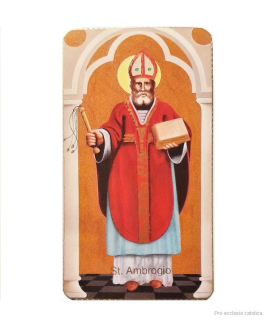 Svatý Ambrož (papírový obrázek)