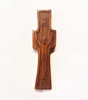 Kříž dřevořezba (Rukávový kříž z Irska)