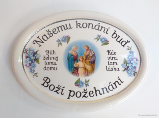 Keramické požehnání malé - Našemu konání buď Boží požehnání