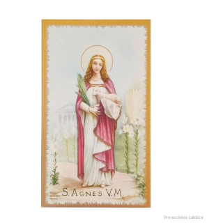 Svatá Anežka římská (papírový obrázek)