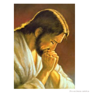 Ježíš modlící se (na dřevěné destičce) různé velikosti