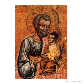 Svatý Josef melchitská ikona (na dřevěné destičce) různé velikosti