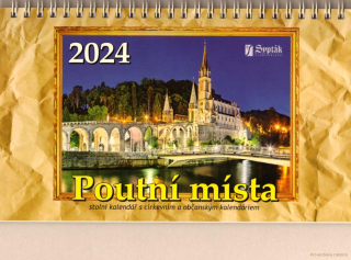 Poutní místa - stolní kalendář 2024