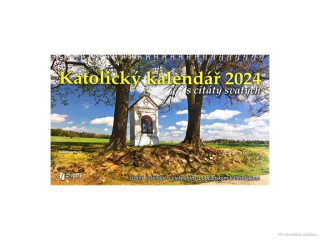Katolický kalendář s citáty svatých - stolní - 2024