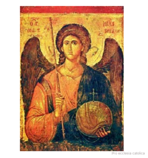 Archanděl Michael byzantská ikona (na dřevěné destičce) různé velikosti