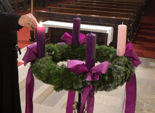 Kostelní svíce na adventní věnec 4ks 50/170