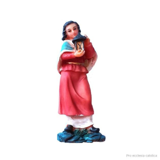 Doplňující postavy do betléma - dívka s lucernou 12 cm 