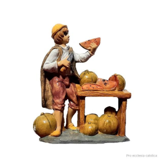 Doplňující postavy do betléma - prodavač melounů (10 cm)