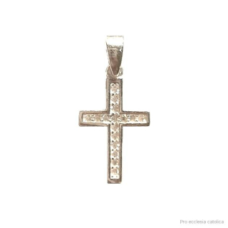 Křížek (stříbro) 2,2 cm se Zirkony