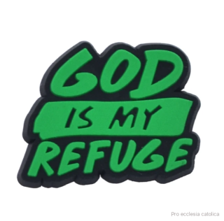 Crocs odznáček - God is my refuge