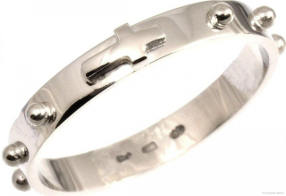 Růžencový prsten (stříbro)