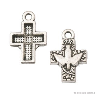 Křížek s Duchem svatým (bižuterie) 2 cm
