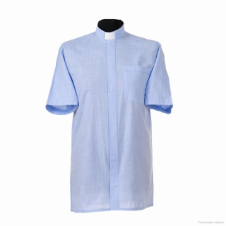 Kněžská košile (modrá) LEN