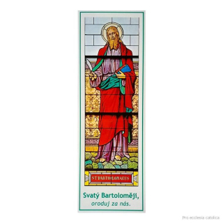 Svatý Bartoloměj (záložka s modlitbou)