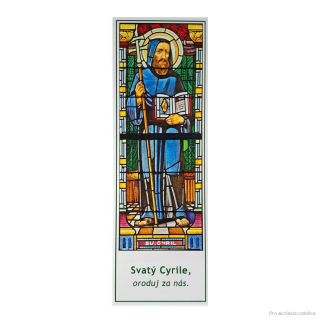 Svatý Cyril (záložka s modlitbou)