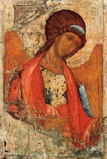 Archanděl Michael - Rublev (ikona na dřevě)